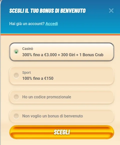 Vegasino Casino registrazione